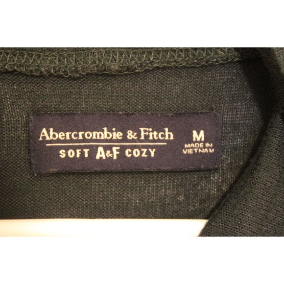 Abercrombie & Fitch Soft AF Cozy Green Long Sleeve Cowl Neck Sweater Size Medium - Picture 3 of 6